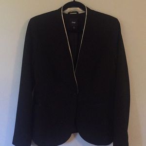 Black Blazer with Cream piping